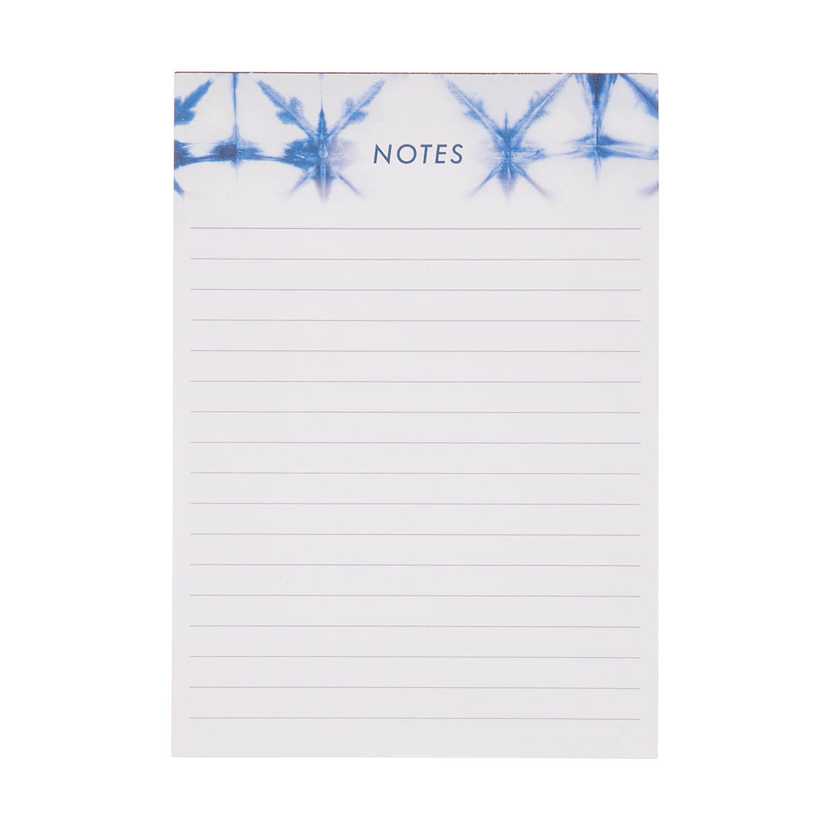 Indigo Tie Dye Lined List Notepad