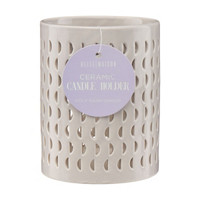Belle Maison Ceramic Cylindrical Candle Holder