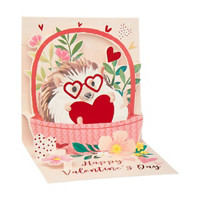 Valentine’s Day Hedgehog Popup Card
