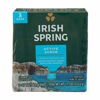 Irish Spring Barsoap Active Scrub, 3 pk