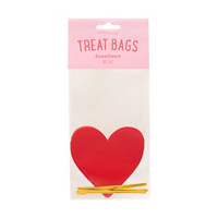 Sweetshop Treat Bags, Heart, 5 pc
