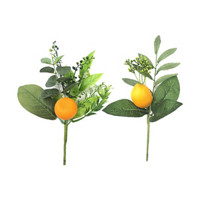 12" Artificial Lemon & Orange Pick