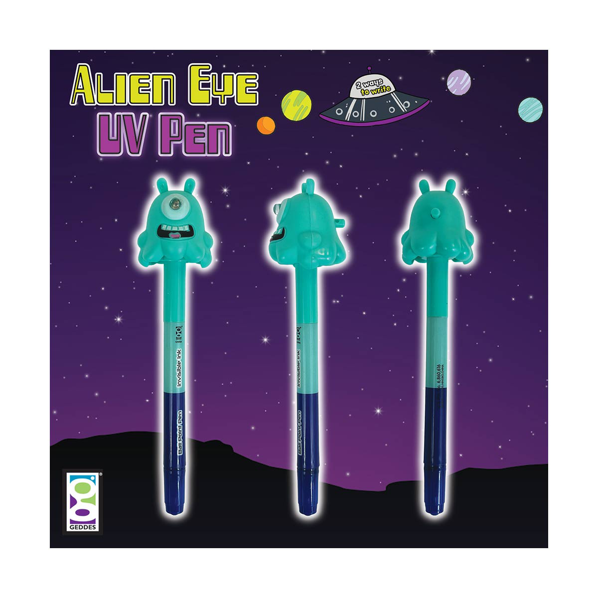Raymond Geddes Alien Eye UV Spy Pens