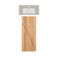 Just In For Your Home Bamboo Straws with Brush