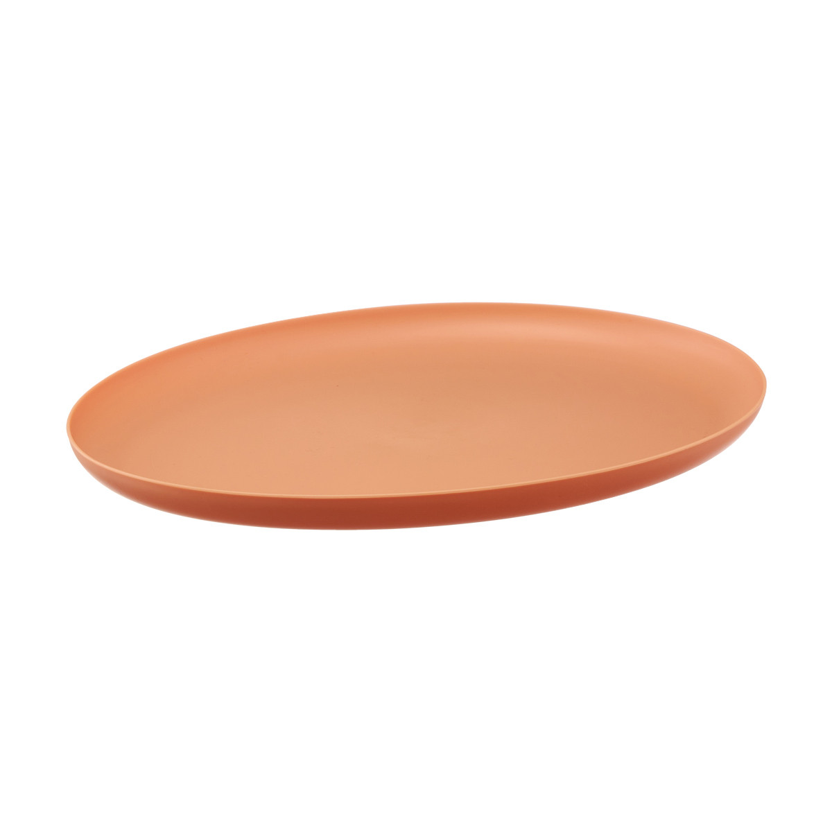 Oval Matte Dinner Plate, Assorted Colors