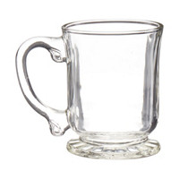 Glass Corvino Mug with Handle, 14.5 oz.