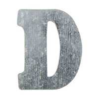 Tin Letter -  D, 4 in