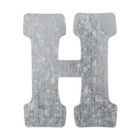 Tin Letter -  H, 4 in