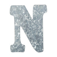 Tin Letter - N, 4 in