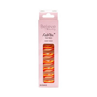 Believe Beauty FabFlex™  Faux Nails, Sunset Tango