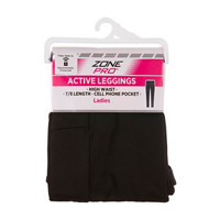 Zone Pro Active Leggings for Ladies, Black, Large