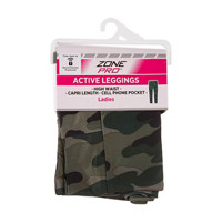 Zone Pro Active Camo Capri Length Leggings for Ladies, Medium