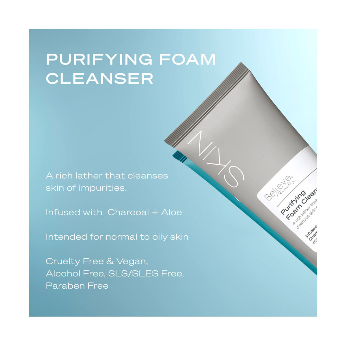 Believe Beauty Skin Purifying Foam Cleanser, 6 fl oz
