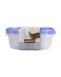 Goodcook Essentials Square Food Storage Containers, 2 Count