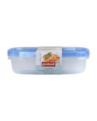 Goodcook Essentials Rectangle Food Storage Containers, 2 ct