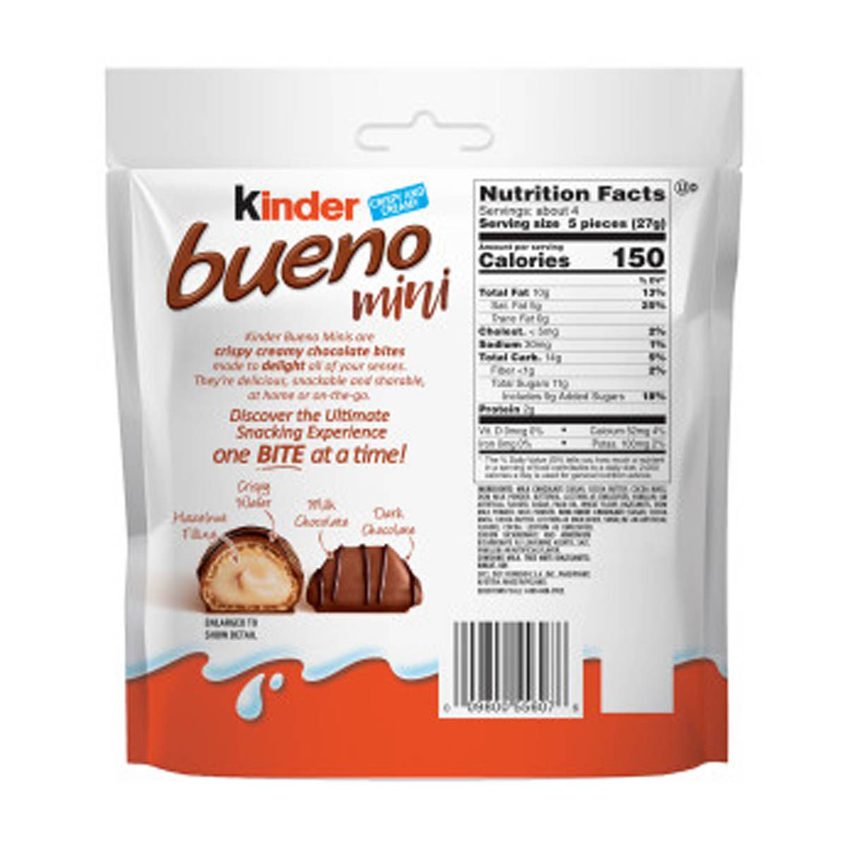 Kinder Bueno Minis, 3.8 oz bag