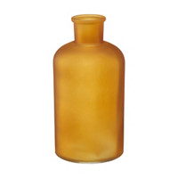 Decorative Medium Glass Vase, Yellow