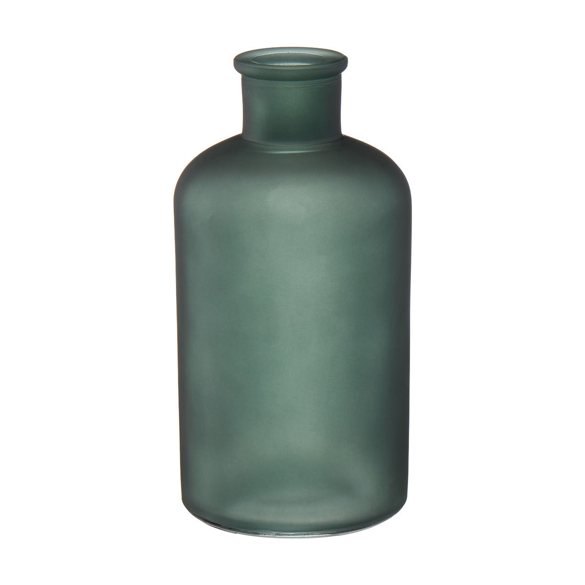 Melrose International Sage Glass Vase with Wood Accent 11