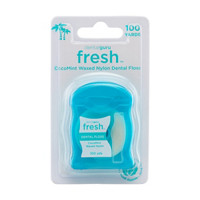 Dental Guru Fresh Coco Mint Waxed Nylon Dental Floss, 100 yds.