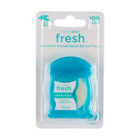 Dental Guru Fresh Coco Mint Waxed Nylon Dental Floss, 100 Yards