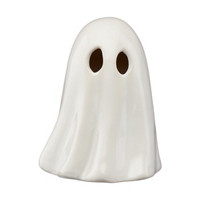 Halloween Ceramic Ghost Figure, White