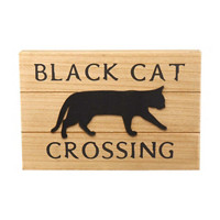 'Black Cat Crossing' Table Décor