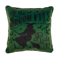 'If the broom flies' Decorative Pillow