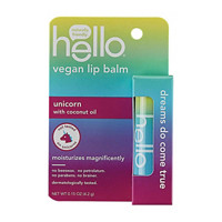 Hello Unicorn with Coconut Oil Vegan Lip Balm, 0.15 oz.