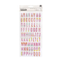 American Crafts Thickers Heidi Swapp Color Fresh Alpha Chipboard Stickers, 153 Count