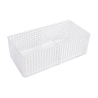 2 Component Diamond Print Cosmetic Organizer