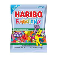 Haribo Funtastic Mix Gummi Candy, 4 oz