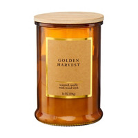 &#x27;Golden Harvest&#x27; Glass Jar Candle, 12 oz