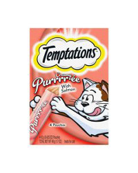 Temptations Creamy Puree with Salmon Squeezable Cat Treats,