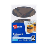 Avery Erasable Chalkboard Labels, 12 Count