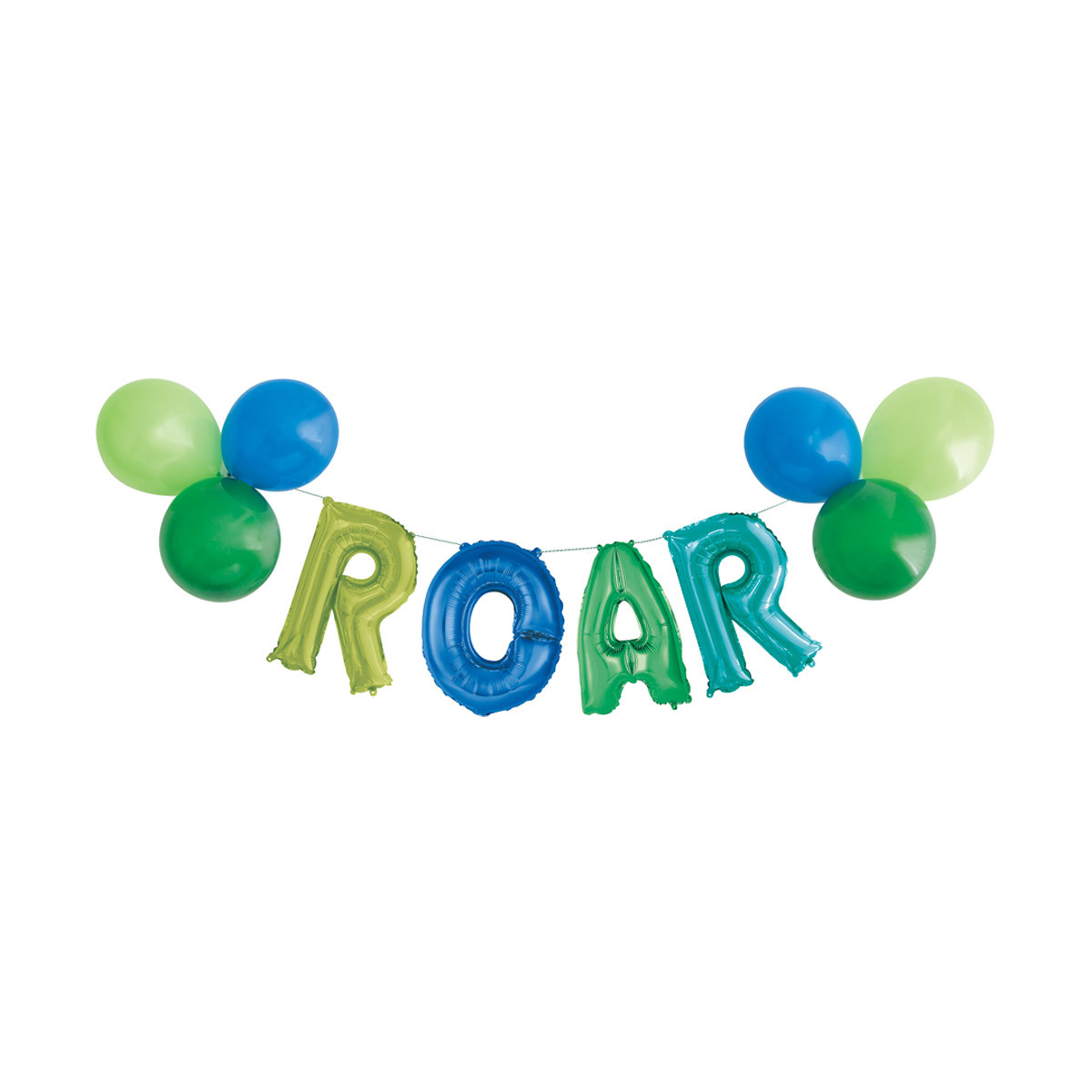 321 Party! Latex & Foil "ROAR" Letter Balloon Banner Kit