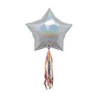 321 Party! 24 in Foil Prismatic Star Balloon