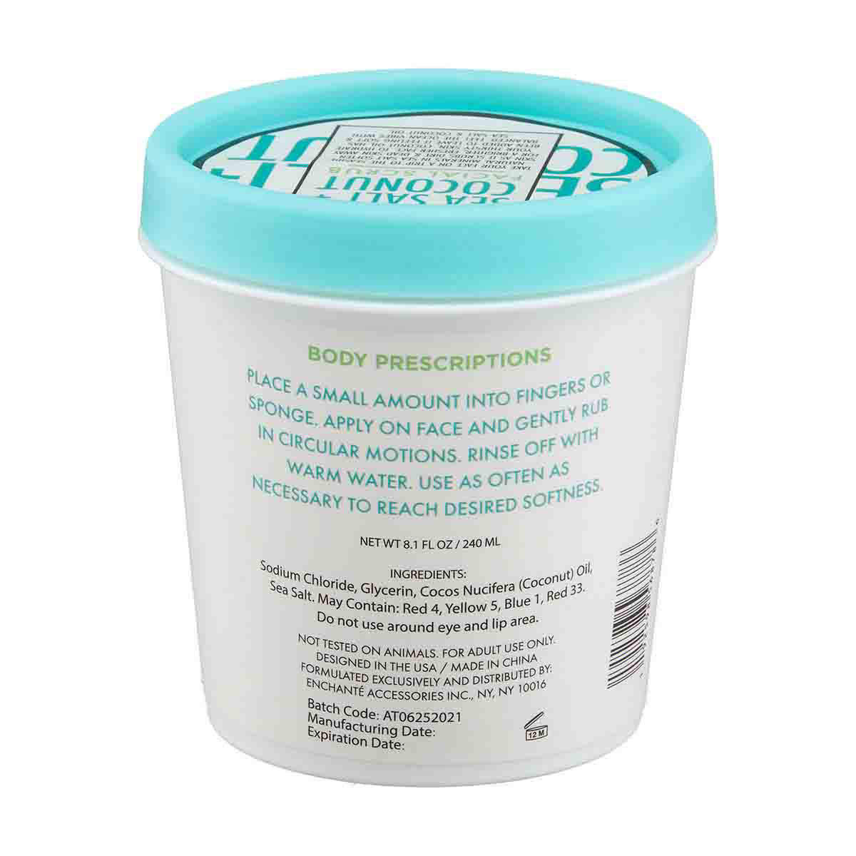 Body Prescriptions Sea Salt Coconut Facial Scrub, 8.1 fl. oz.