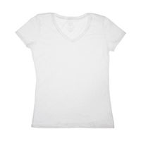 Fruit of the Loom Ladies’ V-Neck Tee, White, Extra Large