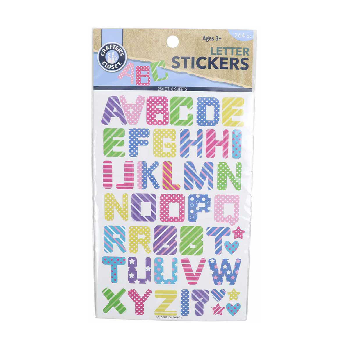 Crafter's Closet Gem Stickers, Letters