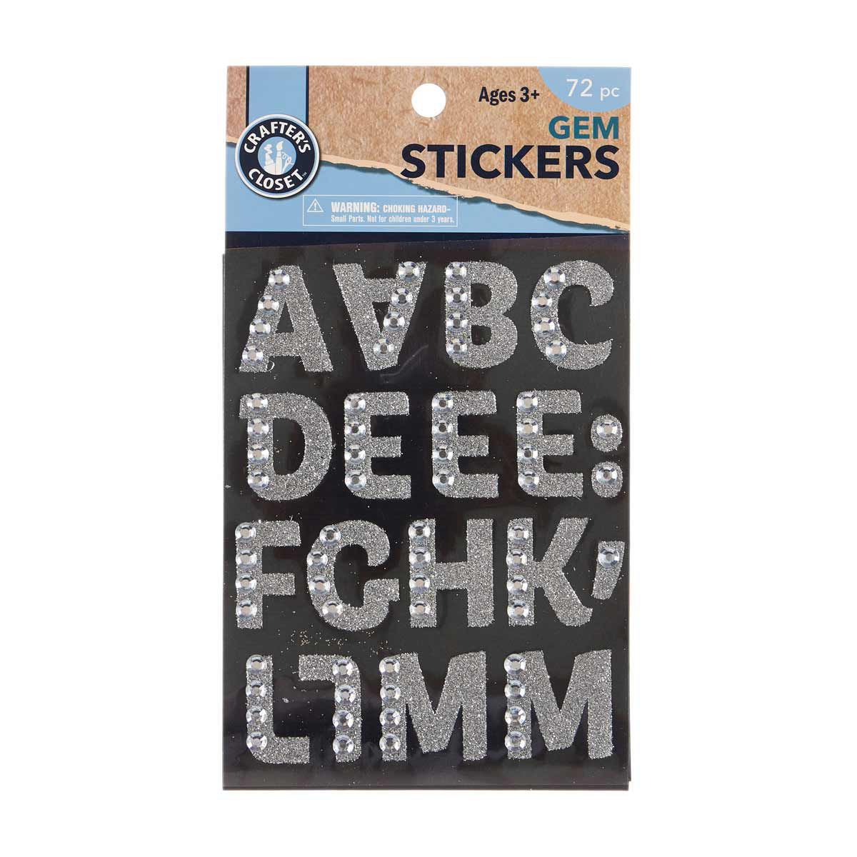 Crafter's Closet Gem Stickers, Letters