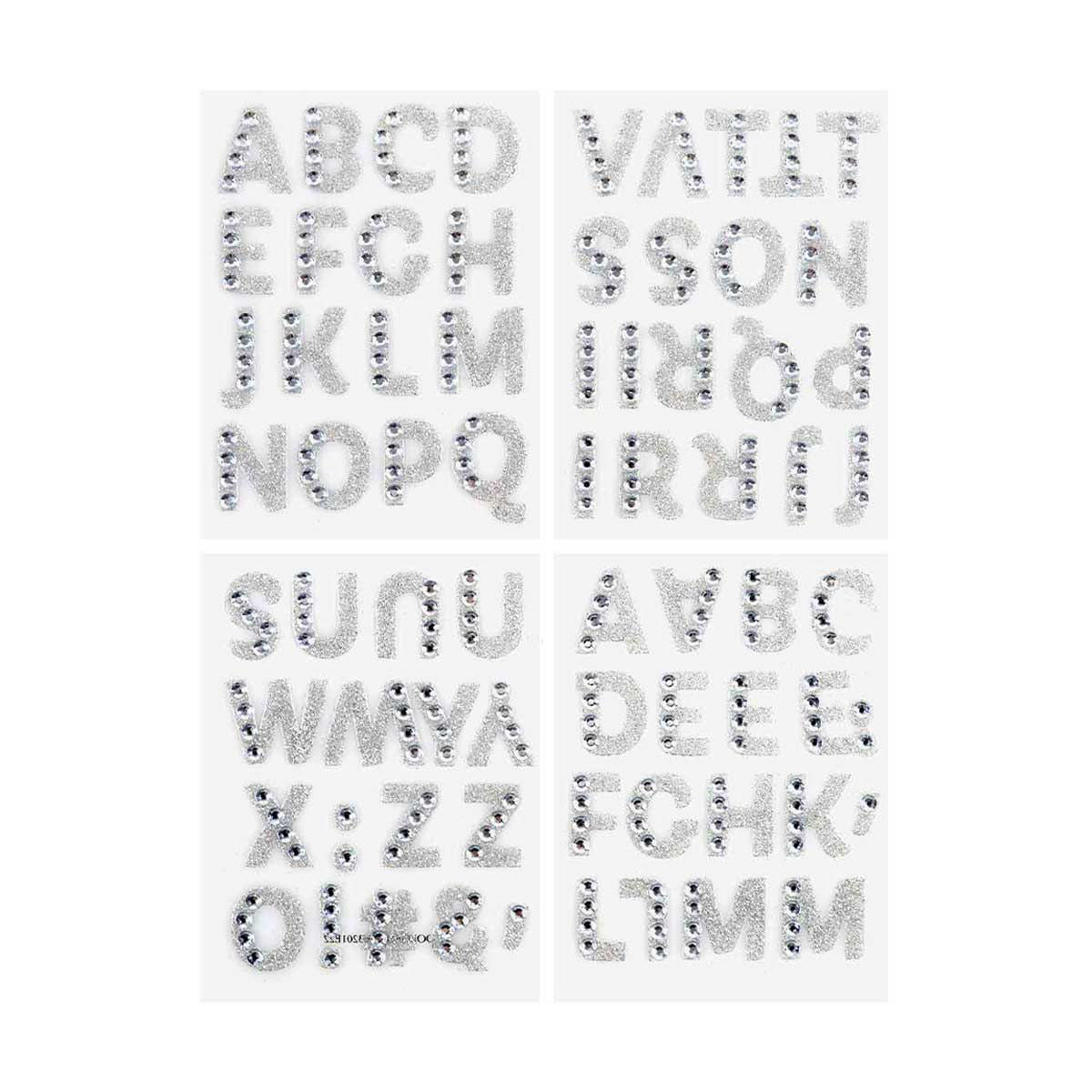 Crafter s Closet Gem Stickers Letters