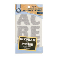 Crafter&#x27;s Closet Poster Letters, Silver