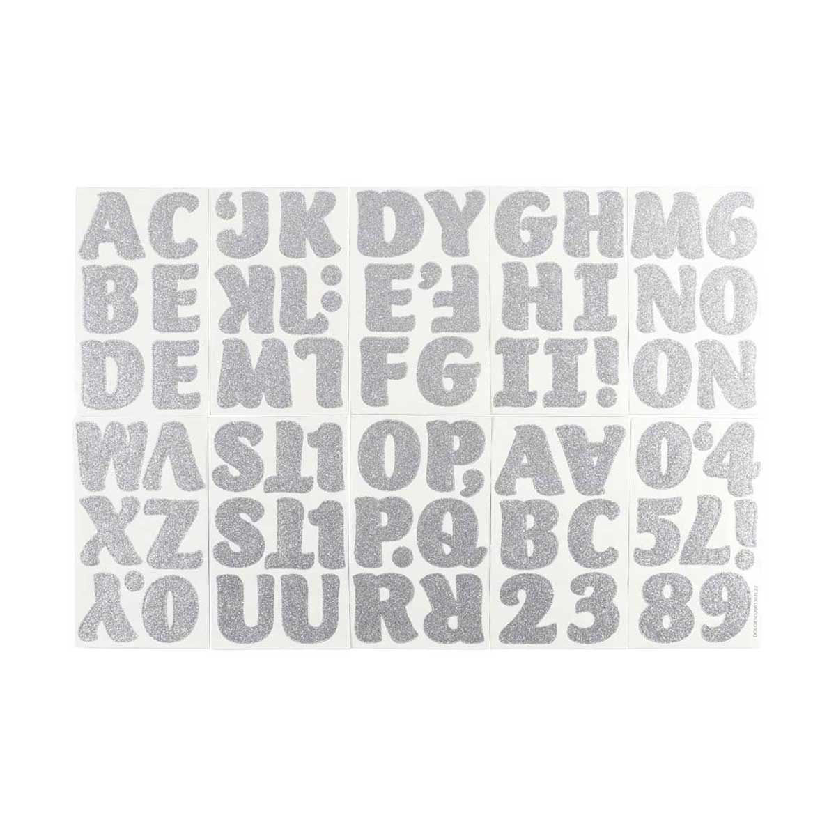 Crafter's Closet Poster Letters, Silver