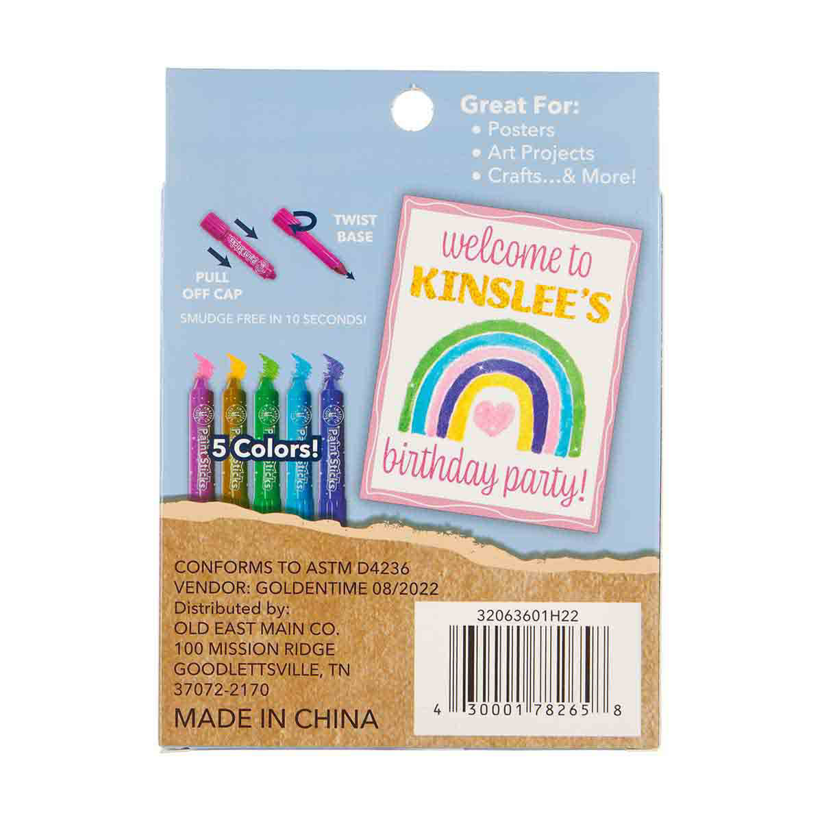 Crafter's Closet Glitter Paint Sticks, 5 pc