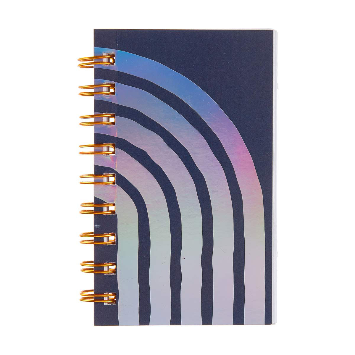 Rectangular Iridescent Pocket Spiral Notebook