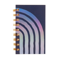 Rectangular Iridescent Pocket Spiral Notebook