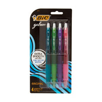 BIC Gelocity Original Extra Smooth Gel Pens, 4 ct