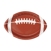 Football Shaped Tailgate Football Party Plates, 8ct, 9.25 in ovals