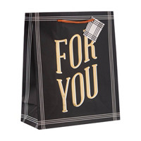 FOR YOU Black Gift Bag