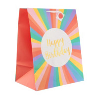 Happy Birthday Rainbow Gift Bag, Jumbo